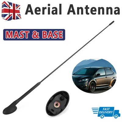£10.79 • Buy 41cm Aerial Rod And Antenna Base Roof For Ford Fiesta Focus MK2 Mondeo Transit