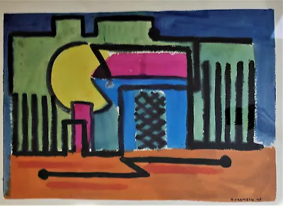$642.33 • Buy Raymond TRAMEAU Mixed Technique On Cardboard. V959
