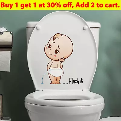 £4.59 • Buy Toilet Funny Sticker DOWNLOADING Vinyl Decal Bathroom Wall Door Seat Home Decor