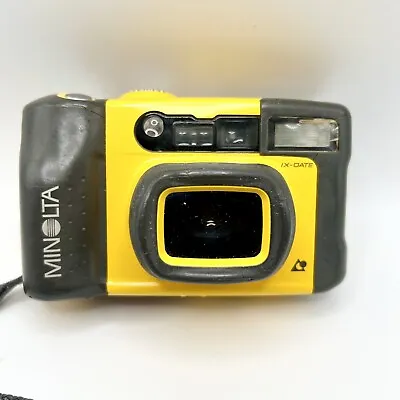 Vtg Minolta Weathermatic Underwater 35 MM Film Camera & Case For Parts Untested • $25