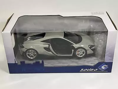 McLaren 600 LT Coupe Blade Silver 2018 1:18 Scale Solido 1804506D B14 • $45.38