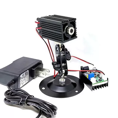 Focusable 850nm 1W Dot IR Laser Module 1000mW Diode TTL Driver W/ Adapter Holder • $68.57