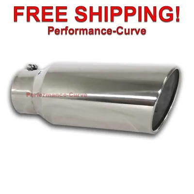 Diesel Polished Stainless Steel Bolt On Exhaust Tip 5  Inlet - 7  Out - 18  Long • $74.95