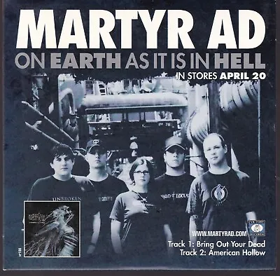Victory Records Sampler CD Martyr AD Scars Of Tomorrow Premonitions Of War Bonus • $25.47