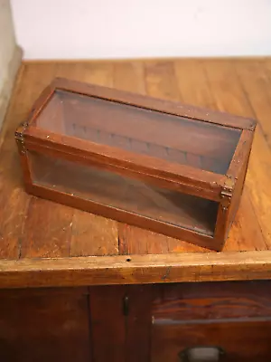 Vintage Antique Store Counter Wood Glass Display Case Knife Scissors Jewelry Box • $249.99