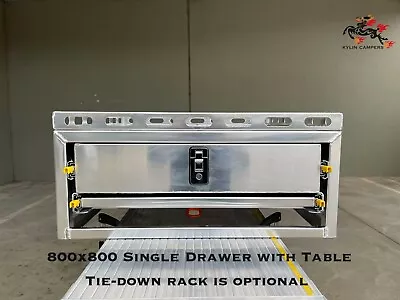$880 • Buy Ute Canopy Cargo Drawer / Bench 800x800x310mm Aluminium Canopy Drawer Insert