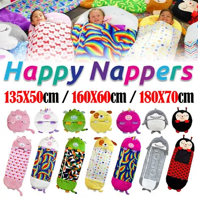 Happy Nappers Kid Birthday Gift Bag Children Sleeping Blanket Winter Fluffy Warm • $9.99