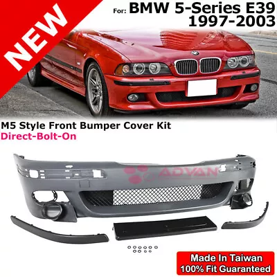 Front Bumper M5 Style With Washer Hole For 97-03 BMW 5-Series E39 525i 528i 530i • $369