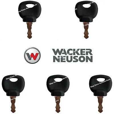 5 WACKER NEUSON EXCAVATOR DUMPER Ignition Keys 5100013557 5100011296 • $9.95