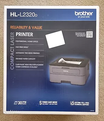 Brother HL-L2320D Compact Duplex Monochrome Laser Printer New Factory Sealed Box • $114.99