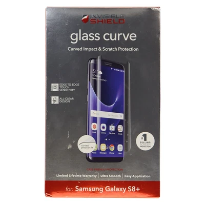 $8.24 • Buy ZAGG InvisibleShield Premiere Glass Curve Screen Protector For Galaxy S8+ Clear