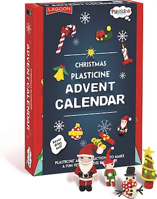 Lagoon Group The 6769 Plasticine Christmas Advent Calendar Multi • £25.28