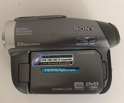 Sony Handycam DCR-DVD403 Mini DVD Camcorder For Repair Or Parts Only • $5