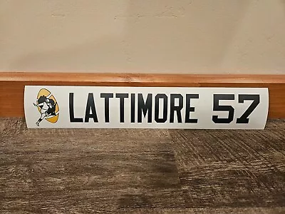 Jamari Lattimore Packers Locker Room Name Plaque #57 Game Used Team Issued RARE • $99.99