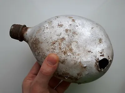 £35.86 • Buy Italy Flask Shot Through Bullet Battle Damaged Stalingrad WW2 WWII War Original