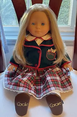 VTG 1993 Corolle 17  Poupée Toddler Doll - Blonde - Blue Eyes • $45