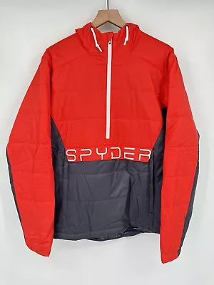 NEW U.S. Ski Team Spyder Jacket Orange Grey Primaloft Men’s Size Large • $159.99