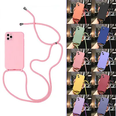 Crossbody Necklace Lanyard Rope IPhone 15 14 Pro Max 13 12 11 X Phone Case Cover • £5.39