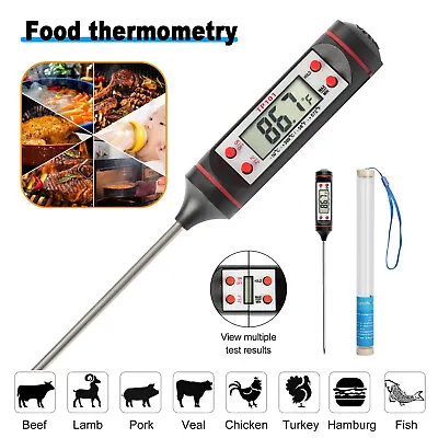 £4.41 • Buy Digital Food Thermometer Cooking Meat Kitchen Temperature BBQ Turkey Milk UK