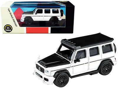 Mercedes AMG G63 Liberty Walk Wagon White With Black Hood And Top 1/64 Diecast M • $25.19