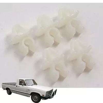 Fit 1979-1993 Mazda Rx-7 B2200 Hood Prop Rod Clip Holder White 5 Pcs • $21.91