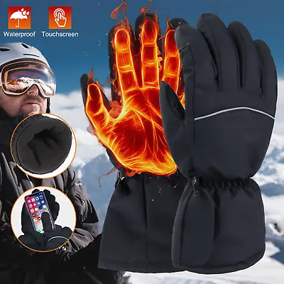 Heated Gloves Electric Rechargeable Battery Thermal Touchscreen Mittens Gloves • $15.29