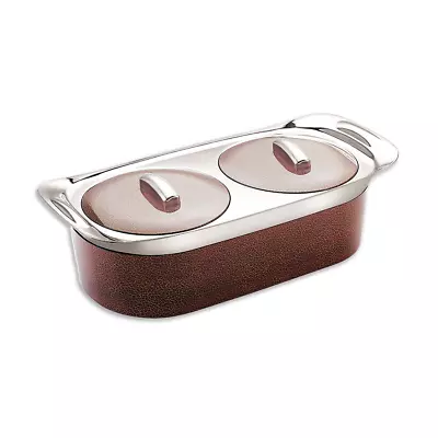 £25.99 • Buy Insulated Stainless Steel TWIN Hot Pot Casserole Food Serving Dished Size 850 Ml