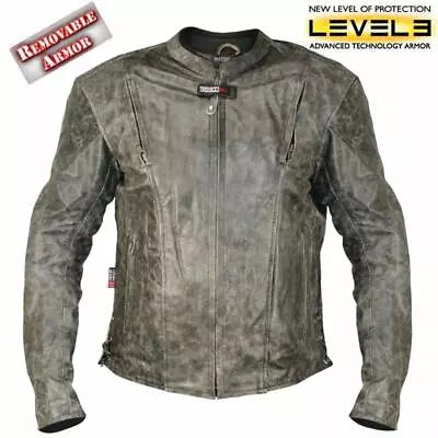 Vulcan NF-8150 Brown Distressed-Leather Men's Motorcycle Jacket Retail $289     • $74.90