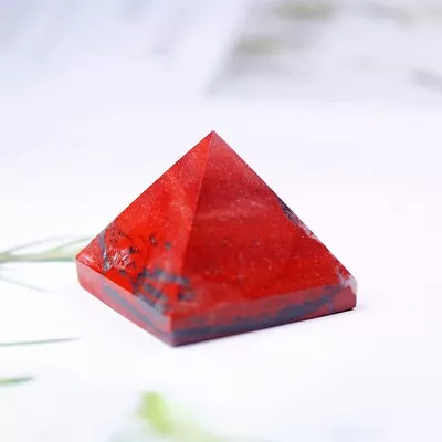 Natural Red Jasper Quartz Crystal Orgone Energy Pyramid Rough Stone Tower Reiki • $5.59