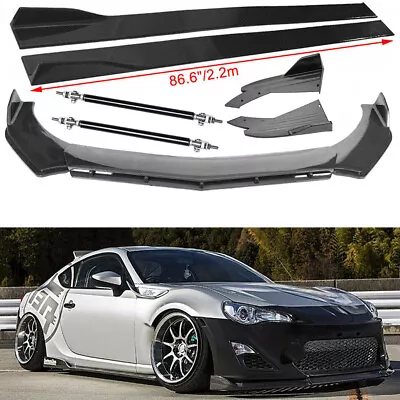 Carbon Fiber Front Bumper Lip Side Skirt/ Strut Rods For Scion FR-S 13-16 • $149.99