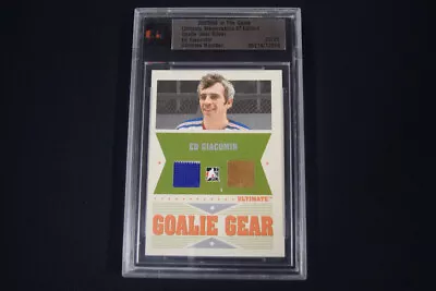 Ed Giacomin 2005-06 ITG Ultimate Memorabilia Goalie Gear Jersey Glove /25 • $16