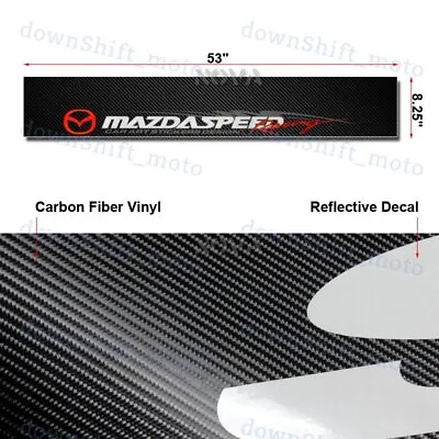 Window Windshield Carbon Fiber For Mazda Speed Racing Vinyl Banner Decal Sticker • $16.88