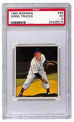 1950 Bowman #96 Virgil Trucks Baseball Card PSA 5 Z97 • $39.99