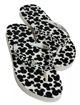 £9.92 • Buy Disney Women's Slipper Mickey Mouse Pool Beach Summer Flip Flops Sandal Primark
