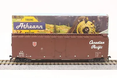 HO Scale Athearn Blue Box 50' Plug Door Box Car Canadian Pacific CP #8001 Built • $14.89