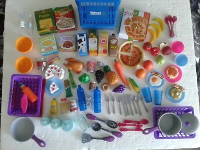 Huge Lot 102 Pcs American Girl Our Generation My Life 18  Doll Food Kitchen • $11.99