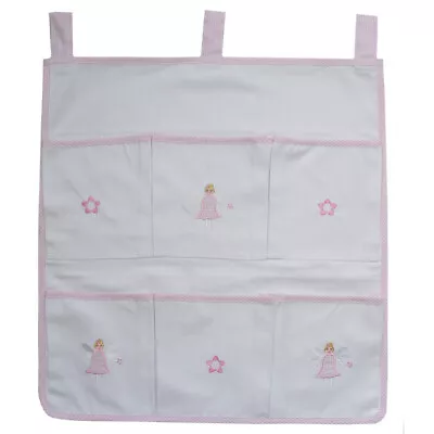 Baby Bedding Cot Tidy 6 Pockets Handmade Boys Girls Fairy  OR Boat  Baby  Gift • £15.99