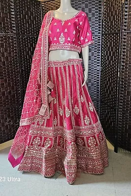 New Wedding Lehenga Chunri Designer Ghagra Ethnic Sari Saree Indian Lengha Choli • $600