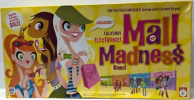 MALL MADNESS Electronic Talking Board Game MB 2005 Complete Tested & Working • $34.99