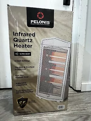 Pelonis 1500W Electric Quartz Radiant Heater With 3-Heat Settings PSH20Q3A White • $44.99