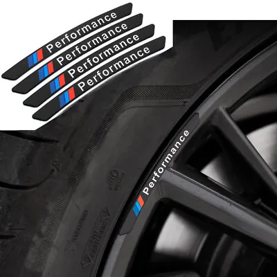 $11.99 • Buy 4x For BMW Performance Wheels Aluminum Sticker Badge Logo Emblem M Power Sport