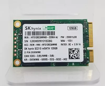 SK HYNIX 128GB SC210 MSATA SSD HFS128G3AMND-2200A 0VXWMK 60 DAYS WARRANTY • $32.49