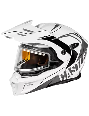 Castle X EX0-CX950 V2 Wake Electric Snowmobile Helmet Gloss White/Charcoal • $394.99