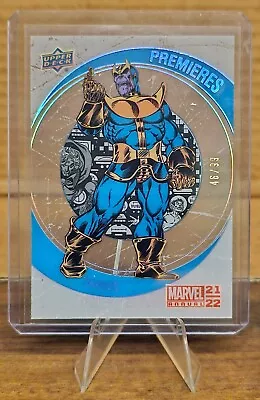 2021-22 Upper Deck Marvel Annual Premieres Achievements /99 Thanos • $50