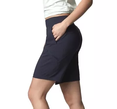 Mountain Hardwear Blue Dynama/2 Bermuda Outdoor Stretch Pockets Shorts Women’s S • $17.99