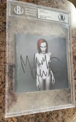 SIGNED Marilyn Manson  Mechanical Animals  CD Booklet - BAS Beckett • $299