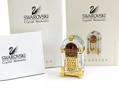 Swarovski Crystal Memories Gold Miniature Music Juke Box 243444 Austria MINT 🎶 • $55