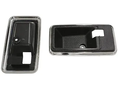 78-82 Corvette C3 Door Handle Bezels Trim BLACK NEW Pair Escutcheon • $34.49