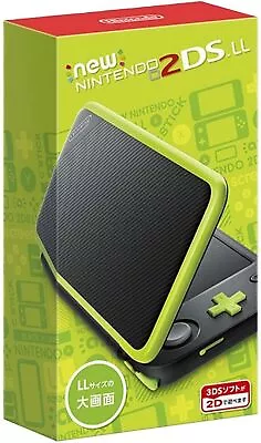 USED Japanese New Nintendo 2DS XL LL BLACK LIME With All Items JAN-001 • $358.16