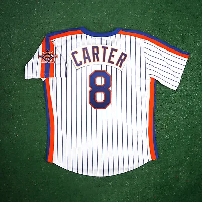Gary Carter 1986 New York Mets Home Cooperstown Men's Jersey W/ 25th Patch • $149.99